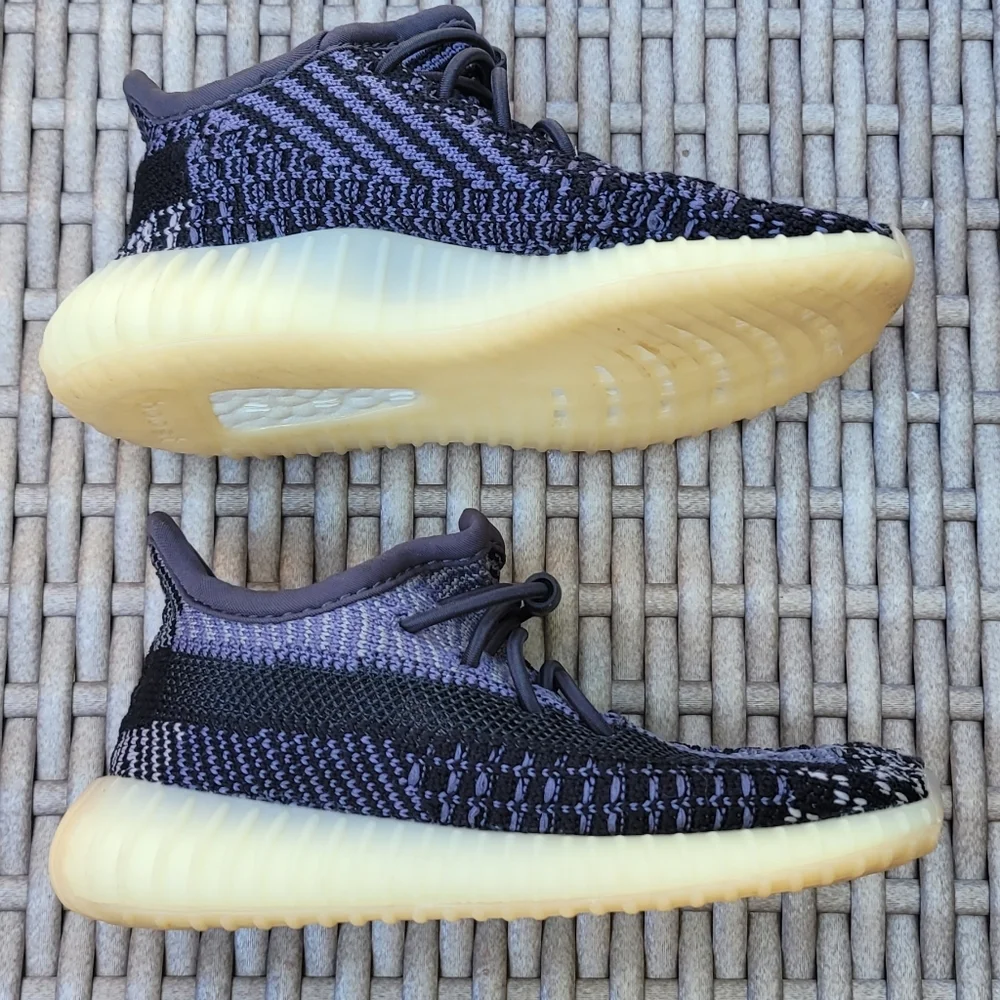 Adidas Yeezy Boost 350 V2 Black and Purple Shoes